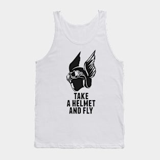 take a helmet and fly Tank Top